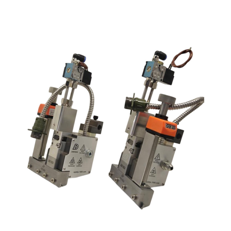 Justerbar omvendt dispensering av limpistol