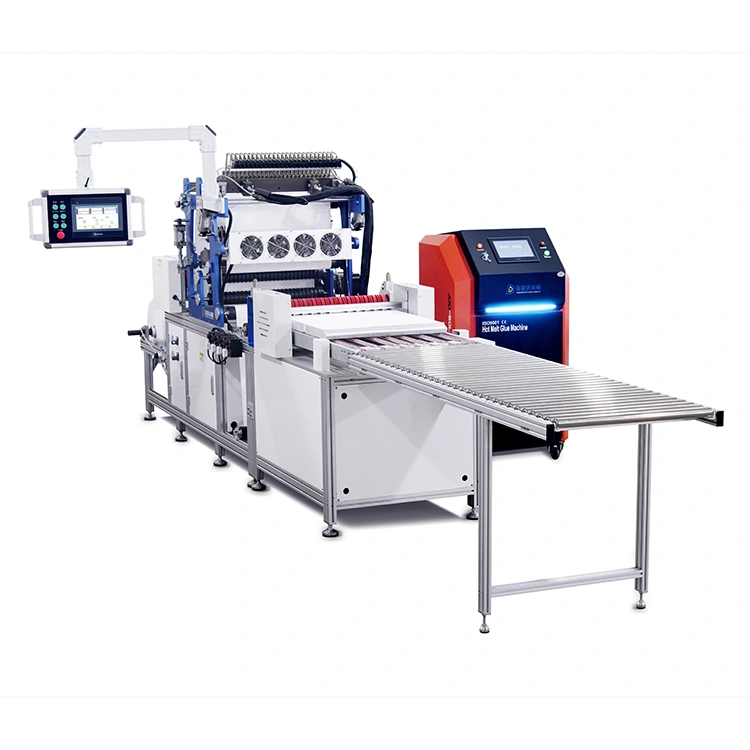 Papirfoldemaskin uten partisjon